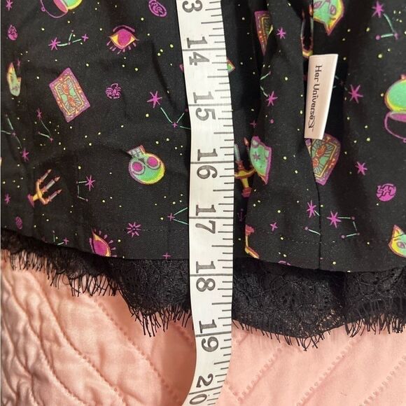 Disney Parks HER UNIVERSE Hocus Pocus Skirt medium cat dress shop lace nwt - Picture 10 of 10